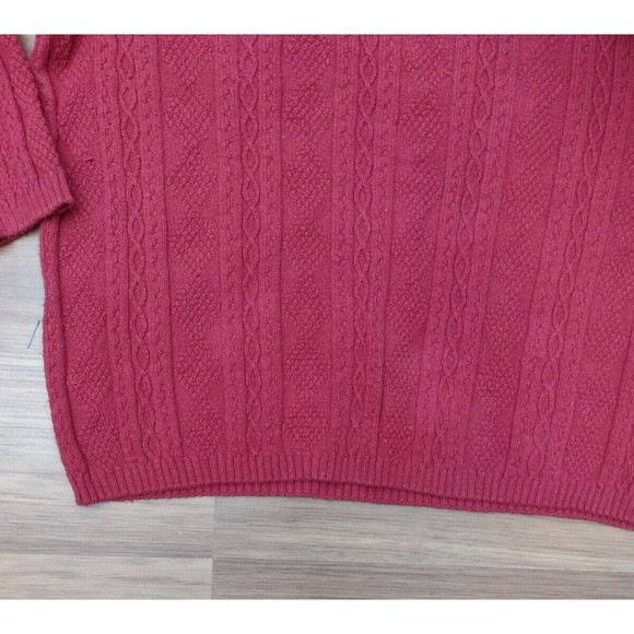 Northern Reflections SWEATER RED Vintage WOMEN Cotton Sweater Size XLARGE CANADA - Picture 5 of 8
